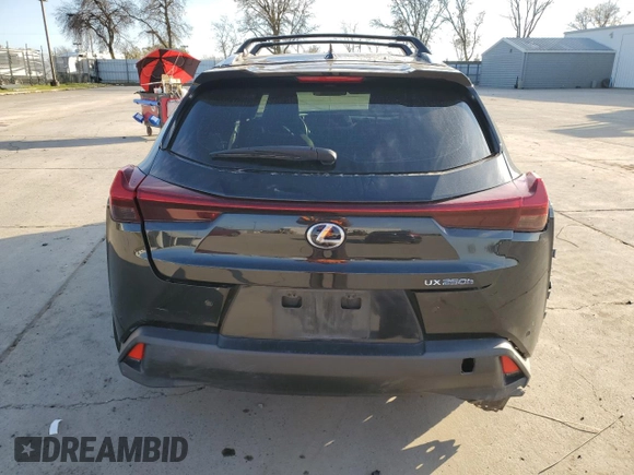 2021 Lexus UX 250h z VIN JTHX9JBH0M2054209, wystawiony jako Copart lot #45482125 z przebiegiem Nie podano mil oraz Szkoda całkowita • Salvage title. Historia ofert i sprzedaży dostępna na DreamBid. Obrazek 6.