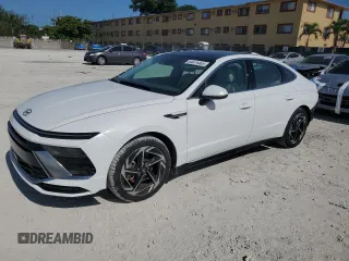 2024 Hyundai Sonata SEL z VIN KMHL14JA7RA382197, wystawiony jako Copart lot #54874465 z przebiegiem 6 765 mil mil oraz Szkoda całkowita • Salvage title. Historia ofert i sprzedaży dostępna na DreamBid. Obrazek 1.