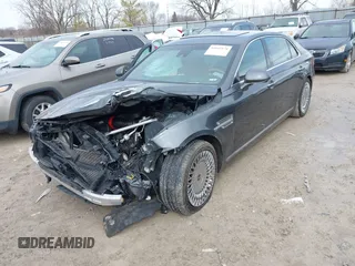 2020 Genesis G90 5.0L Ultimate with VIN KMTF54PH1LU081314, listed as a IAAI auction lot 41642178 with 122,450 mi miles. Bid and sale history available at carsss.com. Image 2.
