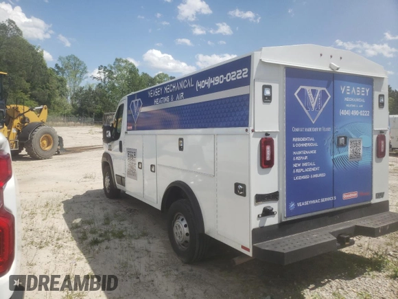 2022 Ram ProMaster z VIN 3C7WRVKG1NE141894, wystawiony jako Copart lot #42490895 z przebiegiem 55 907 mil mil oraz Szkody całkowita. Historia ofert i sprzedaży dostępna na DreamBid. Obrazek 2.