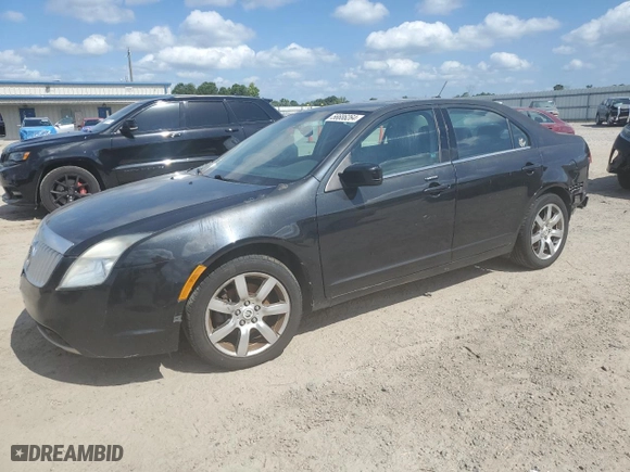 2010 Mercury Milan Premier with VIN 3MEHM0JG8AR661729, listed as a Copart auction lot 46328395 with 199,136 mi miles and Salvage Title. Bid and sale history available at carsss.com. Image 1.