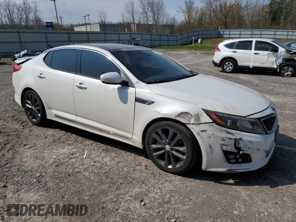 2015 Kia Optima SXL Turbo with VIN 5XXGR4A6XFG369616, listed as a Copart auction lot 54084065 with 155,497 mi miles and Salvage title. Bid and sale history available at DreamBid. Image 4.
