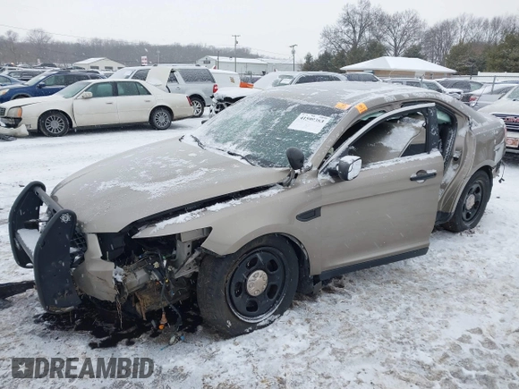 2014 Ford Police Interceptor with VIN 1FAHP2MK3EG107151, listed as a IAAI auction lot 41599383 with 174,210 mi miles and . Bid and sale history available at DreamBid. Image 6.
