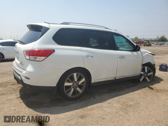 2015 Nissan Pathfinder SL z VIN 5N1AR2MMXFC652386, wystawiony jako Copart lot #59225715 z przebiegiem 76 089 mil mil oraz Szkoda całkowita • Salvage title. Historia ofert i sprzedaży dostępna na DreamBid. Obrazek 3.