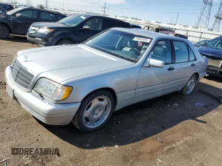 1999 Mercedes-Benz S-Class with VIN WDBGA43G8XA409278, listed as a Copart auction lot 50004695 with 113,570 mi miles and Clean Title. Bid and sale history available at carsss.com. Image 1.