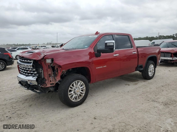2022 Chevrolet Silverado 2500HD LTZ with VIN 1GC4YPEY1NF167022, listed as a Copart auction lot 51585325 with NaN miles and Salvage Title. Bid and sale history available at carsss.com. Image 1.