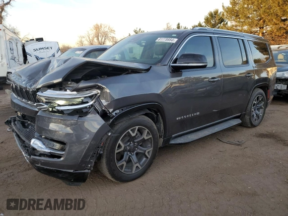 2023 Jeep Wagoneer Series III с VIN 1C4SJVDP1PS547349, выставлен на аукционе Copart как лот 81778954 с пробегом 22 343 миль миль и Списание • Salvage title. История ставок и продаж доступна на DreamBid. Изображение 1.