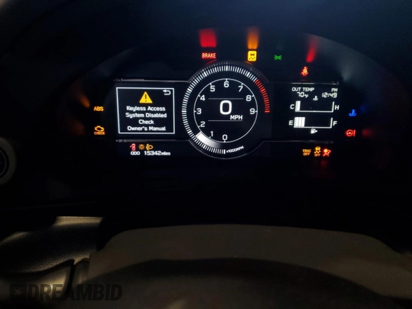 2023 Toyota 86 with VIN JF1ZNBB12P9751879, listed as a Copart auction lot 75920234 with 15,342 mi miles and Salvage Title. Bid and sale history available at DreamBid. Image 9.