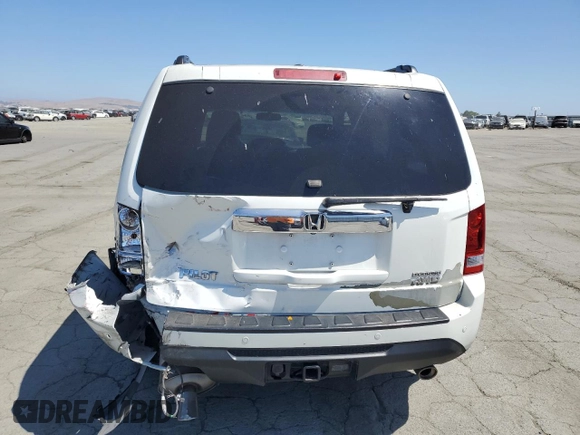 2013 Honda Pilot Touring with VIN 5FNYF4H95DB016049, listed as a Copart auction lot 61012725 with 104,252 mi miles and Salvage title. Bid and sale history available at DreamBid. Image 6.
