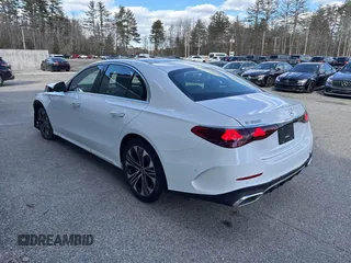 2025 Mercedes-Benz E 350 with VIN W1KLF4HB9SA111397, listed as a IAAI auction lot 41761722 with 50 mi miles and . Bid and sale history available at DreamBid. Image 3.