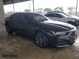 2022 Acura TLX w/A-Spec Package with VIN 19UUB5F5XNA002062, listed as a Copart auction lot 48930945 with 13,471 mi miles and Salvage Title. Bid and sale history available at carsss.com. Image 4.