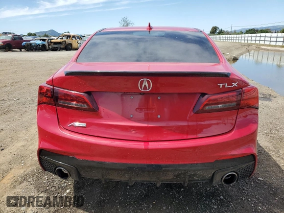 2018 Acura TLX w/A-SPEC Pkg with VIN 19UUB2F63JA007931, listed as a Copart auction lot 52135034 with Not provided miles and Salvage title. Bid and sale history available at DreamBid. Image 6.