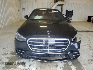 2022 Mercedes-Benz S-Class S 500 with VIN W1K6G6DB3NA107684, listed as a Copart auction lot 48177345 with 0 mi miles and Salvage Title. Bid and sale history available at carsss.com. Image 5.