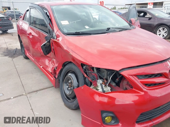 2013 Toyota Corolla L with VIN 5YFBU4EE8DP218935, listed as a IAAI auction lot 41881248 with 120,210 mi miles. Bid and sale history available at carsss.com. Image 6.