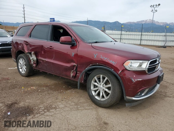 2018 Dodge Durango SXT with VIN 1C4RDJAG5JC372740, listed as a Copart auction lot 58417925 with 143,653 mi miles and Salvage title. Bid and sale history available at DreamBid. Image 4.