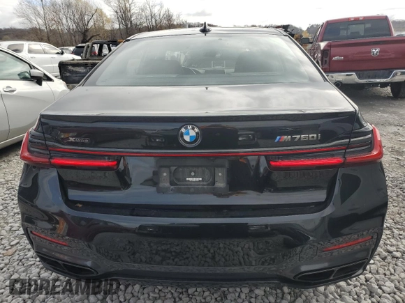 2022 BMW 7 Series with VIN WBA7U6C06NCK59421, listed as a Copart auction lot 80159874 with 24,033 mi miles and Salvage title. Bid and sale history available at DreamBid. Image 6.