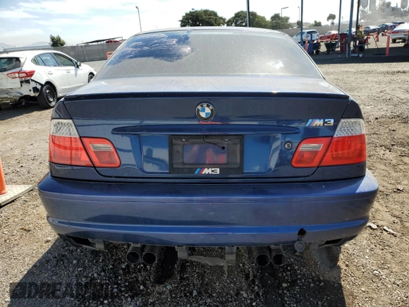 2003 BMW 3 Series M3 with VIN WBSBL93403JR23766, listed as a Copart auction lot 75096244 with 121,989 mi miles and Salvage title. Bid and sale history available at DreamBid. Image 6.