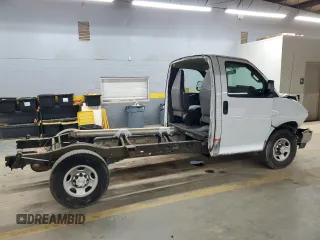 2019 Chevrolet Express Commercial with VIN 1GB0GRFG9K1192508, listed as a Copart auction lot 80027454 with 131,617 mi miles and Salvage Title. Bid and sale history available at carsss.com. Image 3.