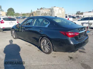 2023 Infiniti Q50 Luxe with VIN JN1EV7BP6PM513012, listed as a IAAI auction lot 41751813 with 7,064 mi miles and . Bid and sale history available at DreamBid. Image 3.