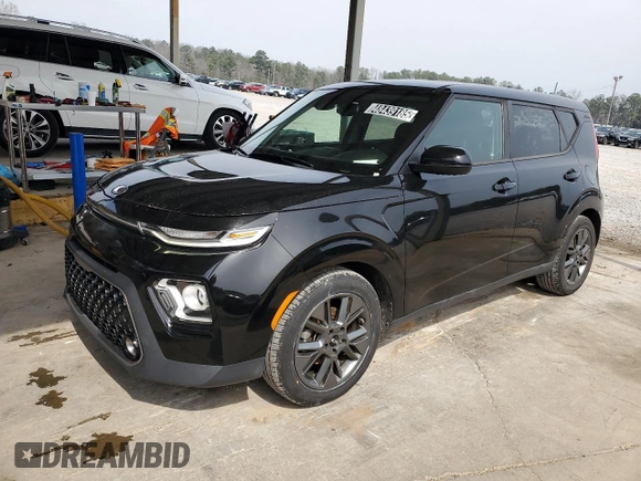 2020 Kia Soul EX with VIN KNDJ33AUXL7049281, listed as a Copart auction lot 48439185 with 75,123 mi miles and Clean Title. Bid and sale history available at carsss.com. Image 1.