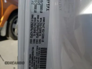 2022 Ram ProMaster City Cargo Tradesman with VIN ZFBHRFAB1N6Y55731, listed as a Copart auction lot 80916423 with 3,529 mi miles and . Bid and sale history available at DreamBid. Image 13.