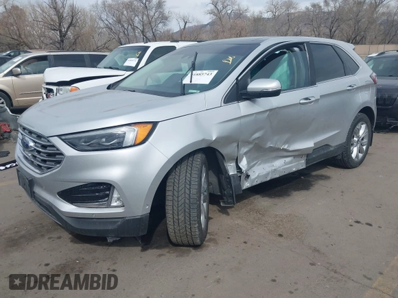 2019 Ford Edge Titanium with VIN 2FMPK4K92KBB89260, listed as a IAAI auction lot 41885743 with 80,001 mi miles. Bid and sale history available at carsss.com. Image 17.