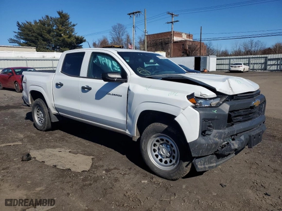 2023 Chevrolet Colorado 4WD Work Truck with VIN 1GCPTBEK9P1199744, listed as a Copart auction lot 81832834 with 27,146 mi miles and Salvage Title. Bid and sale history available at carsss.com. Image 4.