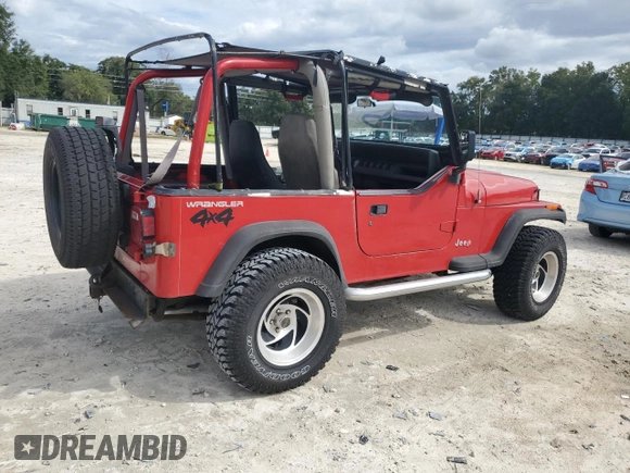 1994 Jeep Wrangler S with VIN 1J4FY19P2RP444892, listed as a Copart auction lot 75077944 with 0 mi miles and Salvage Title. Bid and sale history available at carsss.com. Image 3.