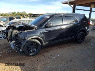 2016 Ford Utility Police Interceptor with VIN 1FM5K8AR2GGB54105, listed as a Copart auction lot 80338974 with 0 mi miles and Salvage Title. Bid and sale history available at carsss.com. Image 1.