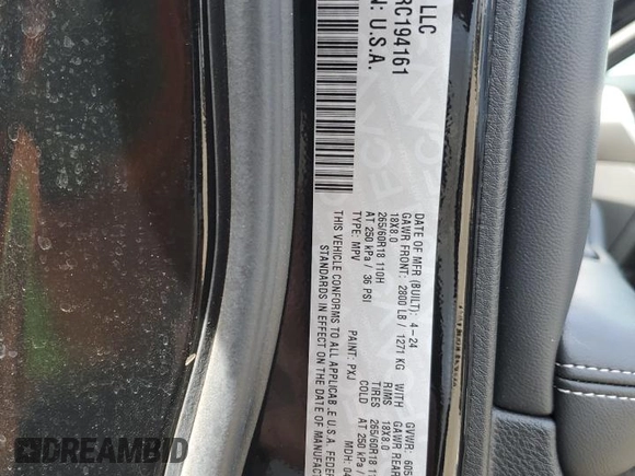 2024 Jeep Grand Cherokee Altitude X with VIN 1C4RJHAG1RC194161, listed as a Copart auction lot 49247525 with 7,509 mi miles and Salvage title. Bid and sale history available at DreamBid. Image 13.