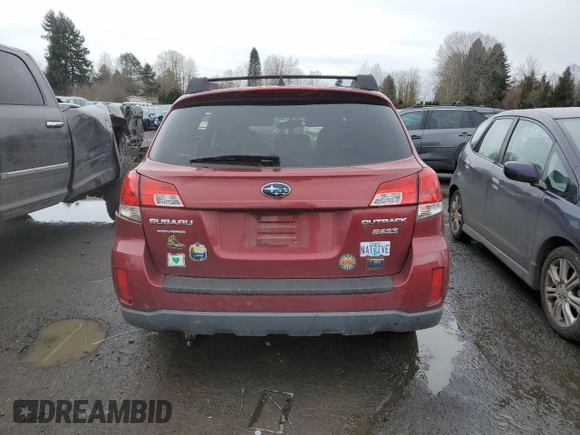 2014 Subaru Outback Premium with VIN 4S4BRBCCXE3208324, listed as a Copart auction lot 45518065 with 187,690 mi miles and Salvage Title. Bid and sale history available at DreamBid. Image 6.
