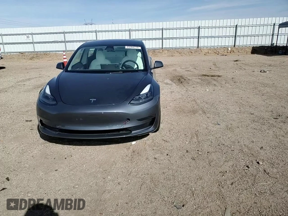 2023 Tesla Model 3 with VIN 5YJ3E1EA8PF648073, listed as a Copart auction lot 49284775 with 20,498 mi miles and Salvage Title. Bid and sale history available at DreamBid. Image 10.