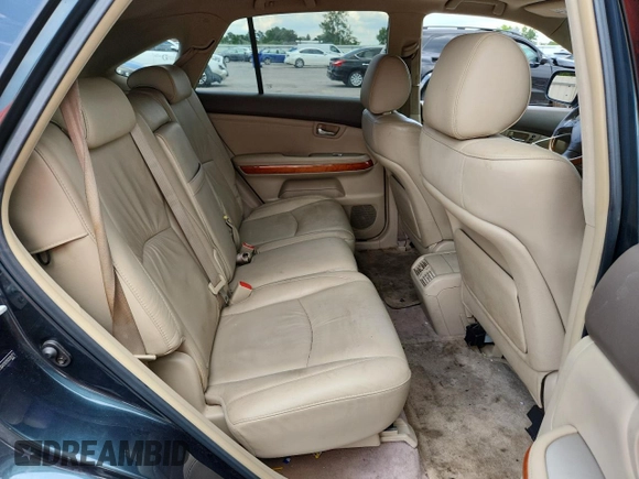 2005 Lexus RX 330 z VIN 2T2GA31U15C028171, wystawiony jako Copart lot #60435515 z przebiegiem 193 229 mil mil oraz Szkoda całkowita • Salvage title. Historia ofert i sprzedaży dostępna na DreamBid. Obrazek 10.