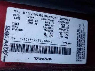 2005 Volvo XC90 z VIN YV1CZ852451210849, wystawiony jako Copart lot #83960094 z przebiegiem 172 267 mil mil oraz Szkoda całkowita • Salvage title. Historia ofert i sprzedaży dostępna na DreamBid. Obrazek 13.