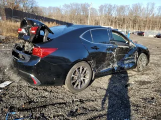 2019 Acura TLX with VIN 19UUB2F33KA003465, listed as a Copart auction lot 84418434 with 96,338 mi miles and Salvage Title. Bid and sale history available at carsss.com. Image 3.