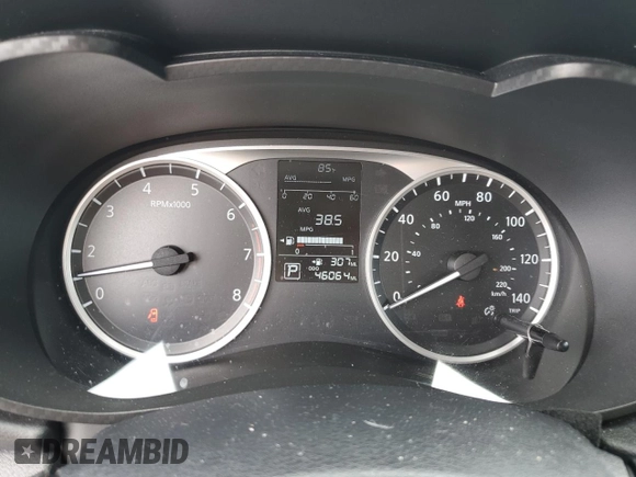 2024 Nissan Versa S with VIN 3N1CN8DV8RL837729, listed as a Copart auction lot 60730765 with 46,064 mi miles and Salvage title. Bid and sale history available at DreamBid. Image 9.