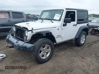 2017 Jeep Wrangler Sport with VIN 1C4AJWAG9HL611476, listed as a IAAI auction lot 42378058 with 83,738 mi miles and . Bid and sale history available at DreamBid. Image 2.