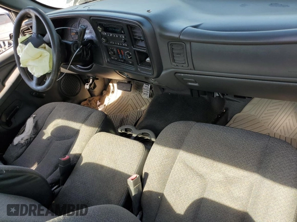 2005 Chevrolet Silverado 1500 Work Truck with VIN 1GCEC14V85Z138574, listed as a Copart auction lot 59413614 with Not provided miles and Salvage title. Bid and sale history available at DreamBid. Image 8.