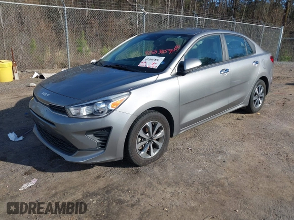 2022 Kia Rio S with VIN 3KPA24ADXNE458764, listed as a IAAI auction lot 41503859 with 43,252 mi miles. Bid and sale history available at carsss.com. Image 18.
