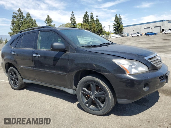 2008 Lexus RX 400h with VIN JTJHW31U882045883, listed as a Copart auction lot 53398035 with 221,966 mi miles and Clean Title. Bid and sale history available at DreamBid. Image 4.