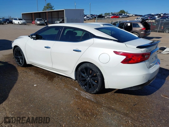2017 Nissan Maxima SV with VIN 1N4AA6AP8HC418905, listed as a IAAI auction lot 41248444 with 95,287 mi miles and . Bid and sale history available at DreamBid. Image 3.