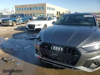 2021 Audi A5 Sportback S line Premium Plus with VIN WAUFACF58MA009652, listed as a Copart auction lot 43730165 with NaN miles and Salvage Title. Bid and sale history available at carsss.com. Image 14.