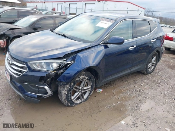 2018 Hyundai Santa Fe Sport 2.4L with VIN 5XYZTDLBXJG569419, listed as a IAAI auction lot 40938170 with 133,525 mi miles. Bid and sale history available at carsss.com. Image 2.