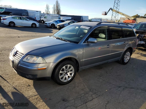 2003 Volkswagen Passat GLS with VIN WVWVD63B63E164032, listed as a Copart auction lot 88300875 with 80,695 mi miles and Clean Title. Bid and sale history available at carsss.com. Image 1.