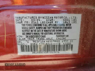2024 Nissan Sentra SV with VIN 3N1AB8CV0RY313446, listed as a Copart auction lot 62552905 with 41,066 mi miles and Clean title. Bid and sale history available at DreamBid. Image 12.
