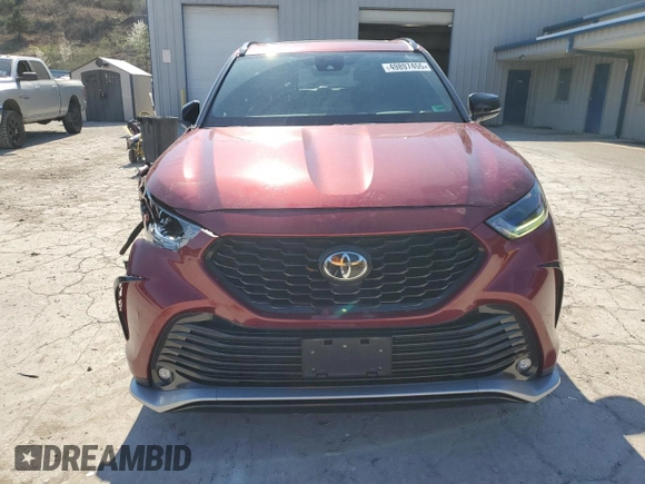 2021 Toyota Highlander XSE z VIN 5TDLZRBH6MS076478, wystawiony jako Copart lot #49897455 z przebiegiem 102 439 mil mil oraz Szkoda całkowita • Salvage title. Historia ofert i sprzedaży dostępna na DreamBid. Obrazek 5.