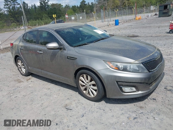 2015 Kia Optima EX with VIN 5XXGN4A78FG359381, listed as a IAAI auction lot 41935073 with 135,298 mi miles. Bid and sale history available at carsss.com. Image 1.