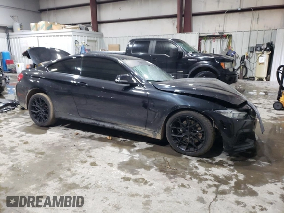 2015 BMW 4 Series 428i xDrive with VIN WBA3N9C59FK247683, listed as a Copart auction lot 41678035 with 81,850 mi miles and Salvage title. Bid and sale history available at DreamBid. Image 4.
