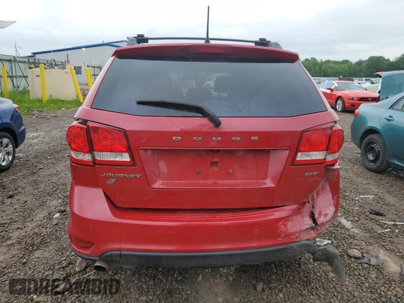 2018 Dodge Journey R/T with VIN 3C4PDDFG9JT477013, listed as a Copart auction lot 59597695 with 151,102 mi miles and Salvage title. Bid and sale history available at DreamBid. Image 6.