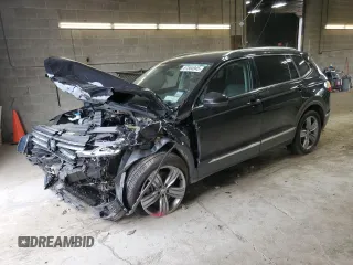 2021 Volkswagen Tiguan SE with VIN 3VV2B7AX4MM025348, listed as a Copart auction lot 57564945 with 47,596 mi miles and Salvage title. Bid and sale history available at DreamBid. Image 1.